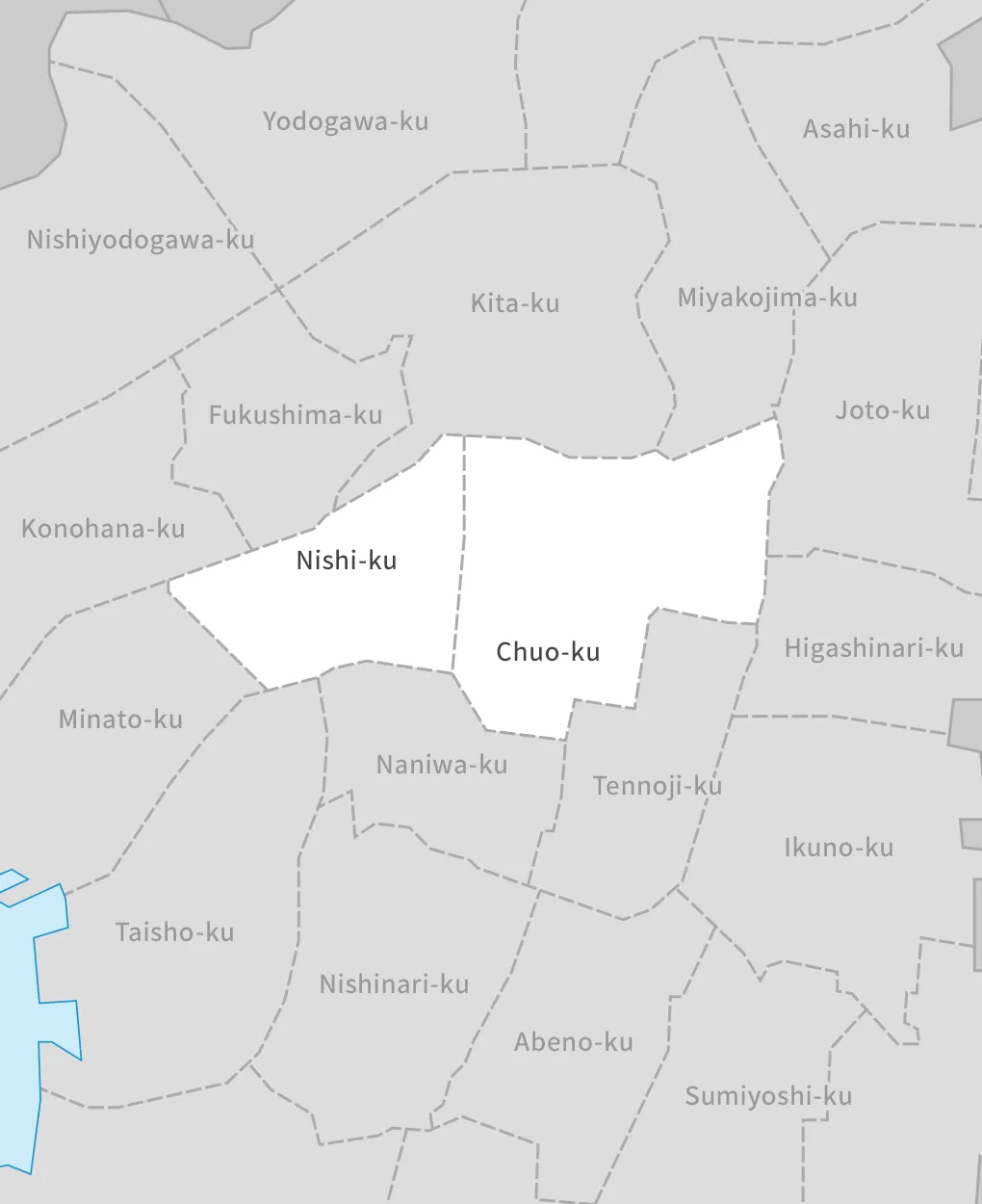Map of Tokyo 23 wards