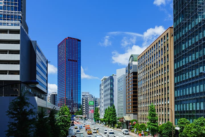 Tamachi cityscape