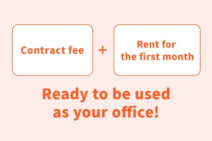 Only Contract fee and rent and common fee for first month for initial fee.