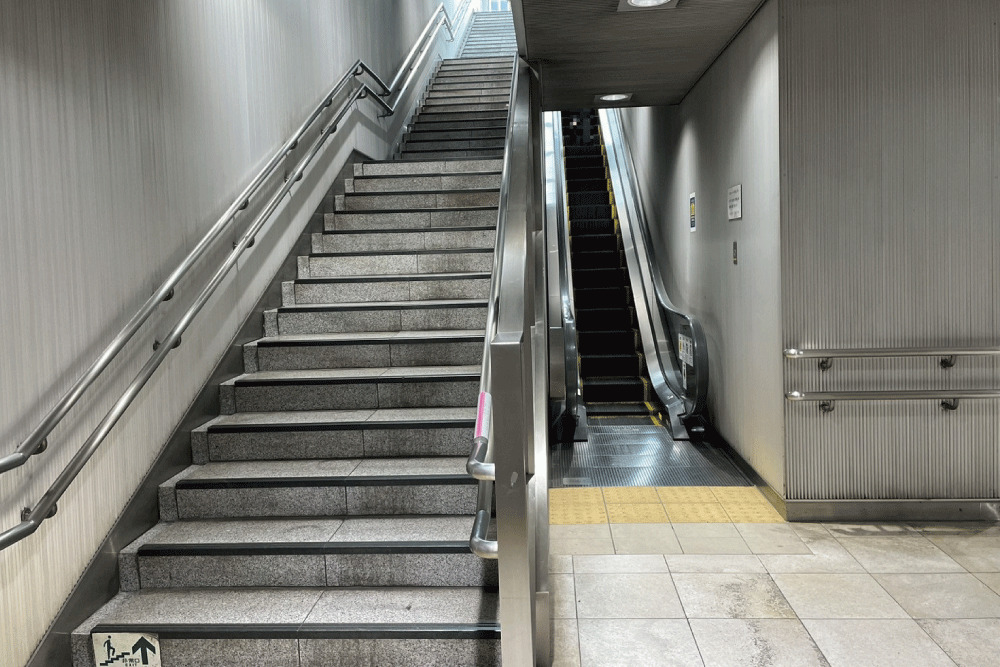 Escalator at Aoyama Itchome Station