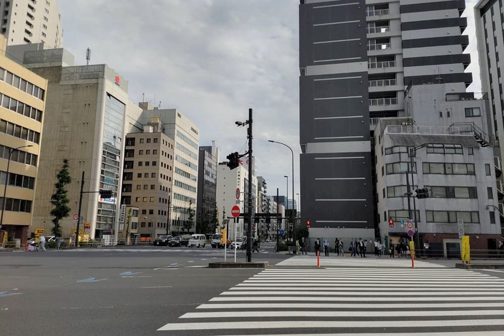 Metropolitan Route 405 and pedestrian crossing