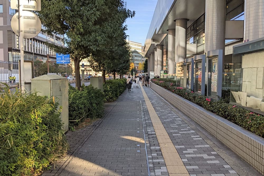 Sidewalk next to Bunkyo Civic Center