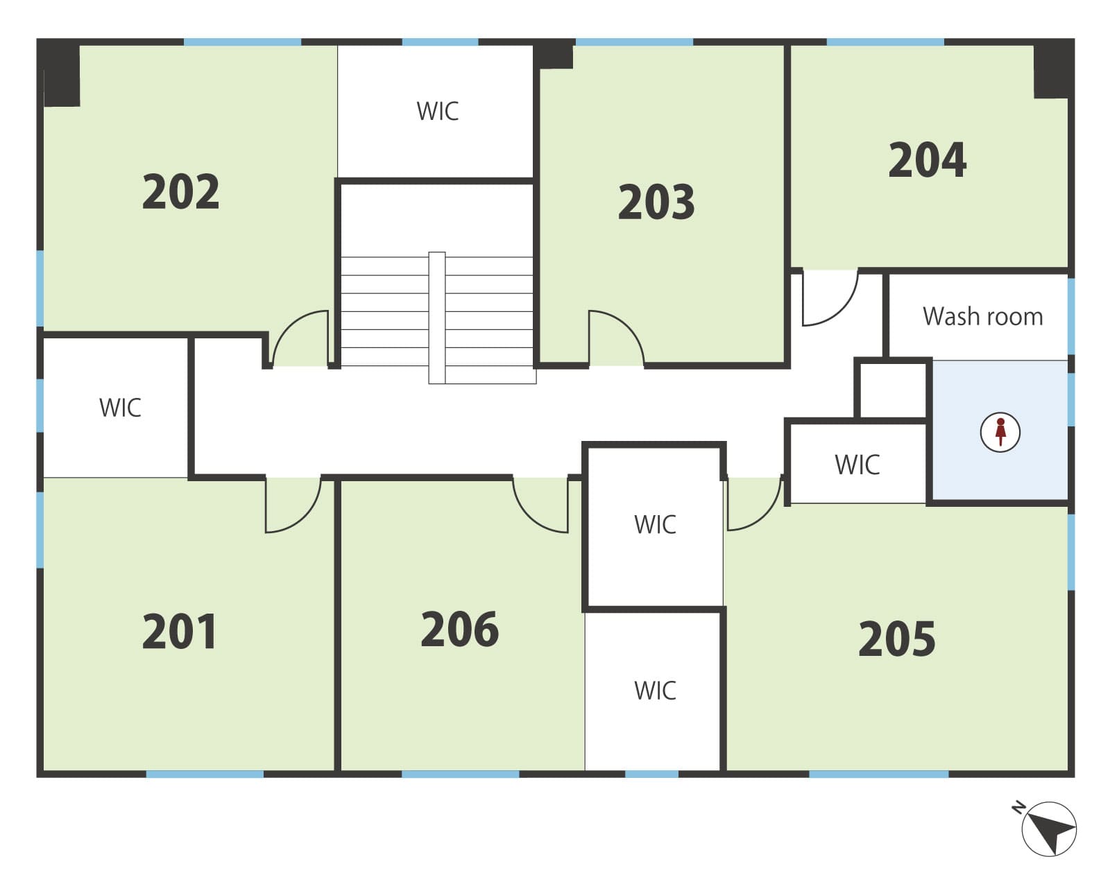 Serviced Office in Shinjuku is Tensho office (2nd floor plan)