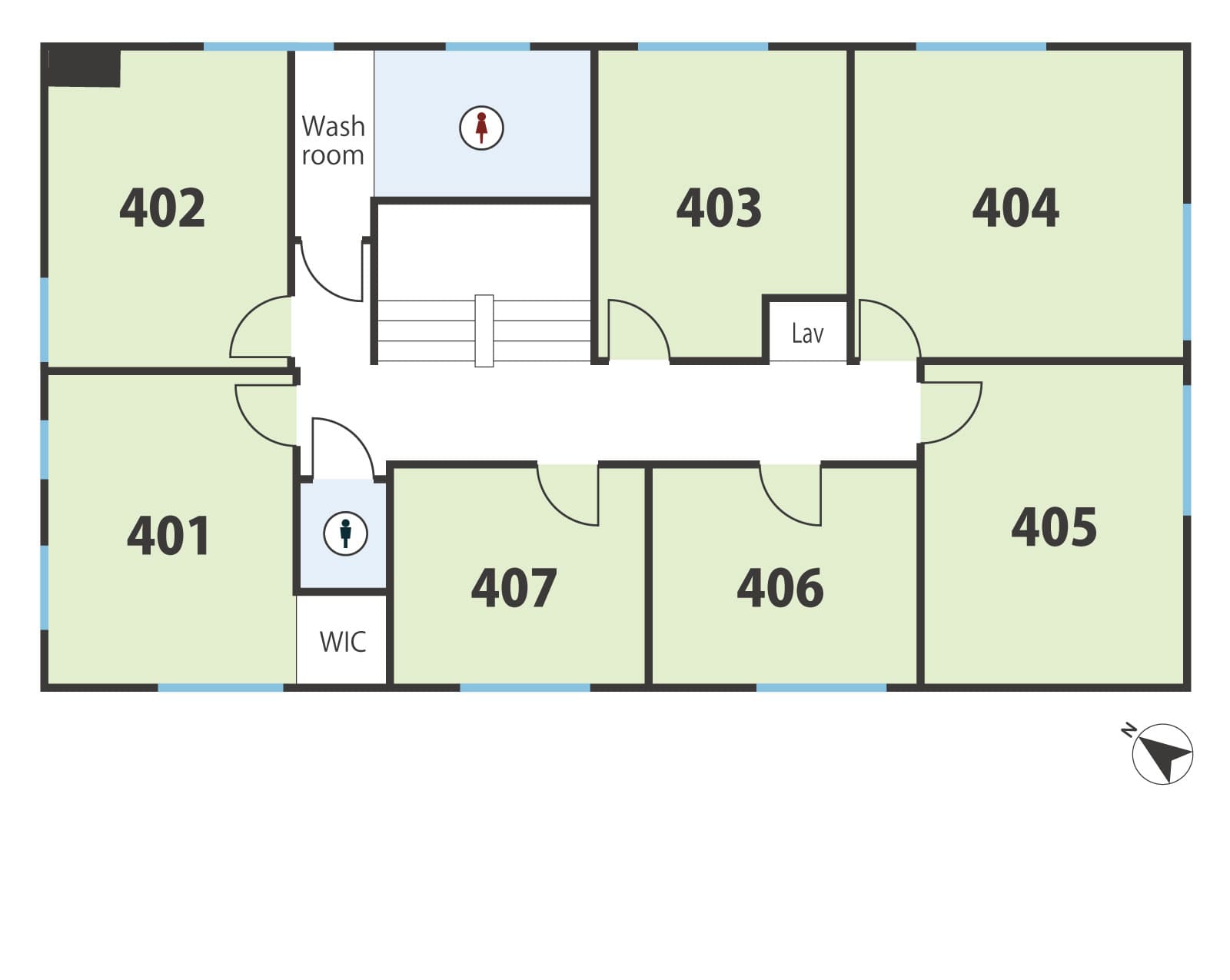 Serviced Office in Shinjuku is Tensho office (4th floor plan)