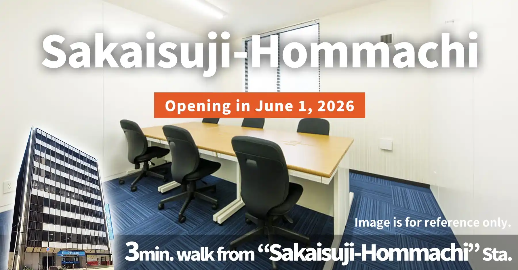 TENSHO OFFICE Sakaisuji-Hommachi│3minutes walk from Sakaisuji-Hommachi Station,Monthly Fee from 22,000yen~