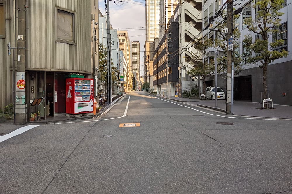 The intersection at Koraibash 4-chome.