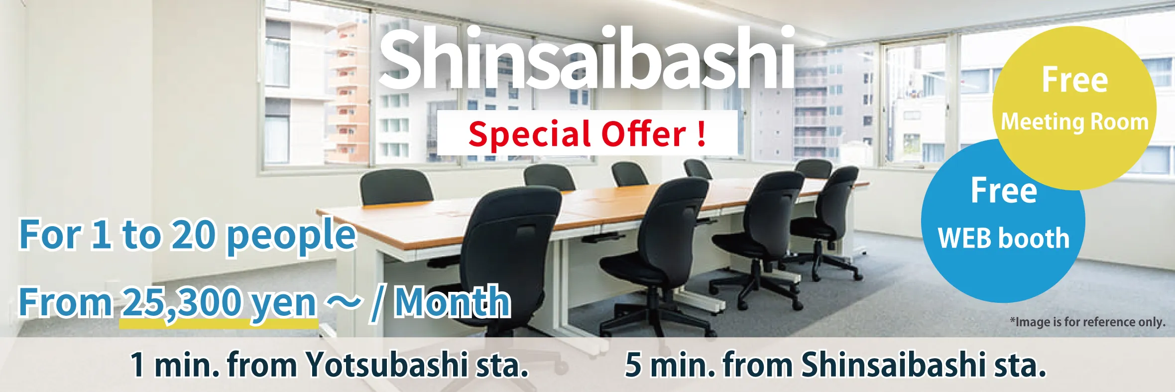 We're currently running an opening campaign at TENSHO OFFICE Shinsaibashi!