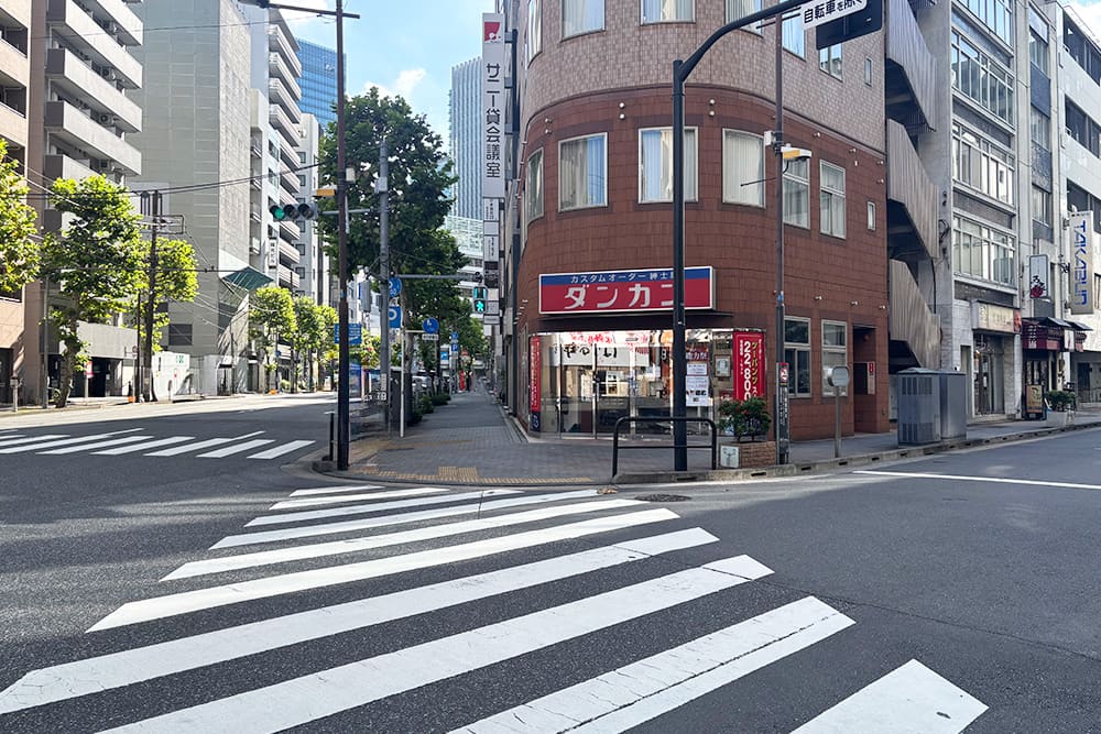 Crosswalk in front of Duncan.