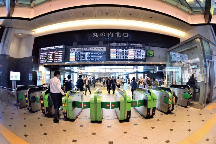 Ticket Gates at the Marunouchi North Exit of Tokyo Station
