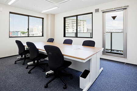 Private office which is equipted office furniture and free internet