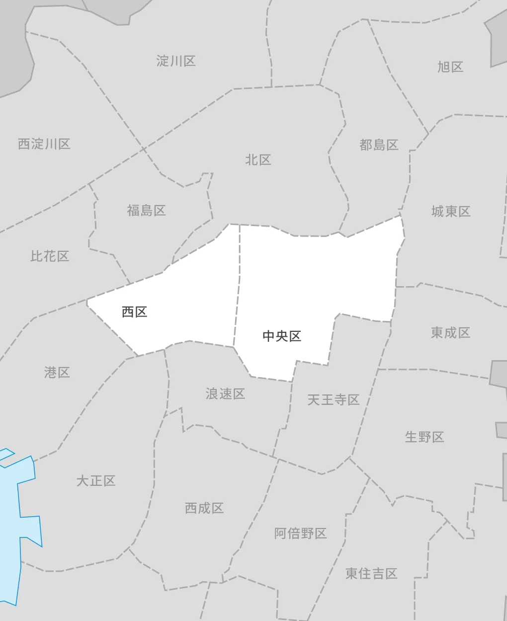 大阪の地図
