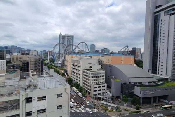天翔オフィス後楽園から見える東京ドームシティ
