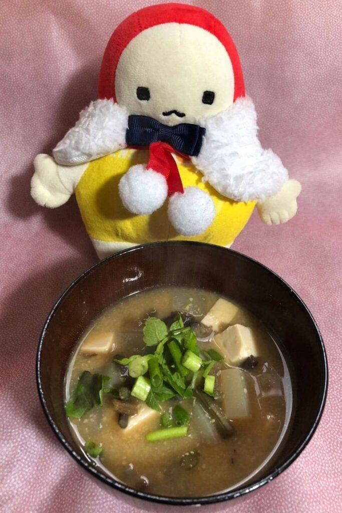 納豆汁とてんしょうくん