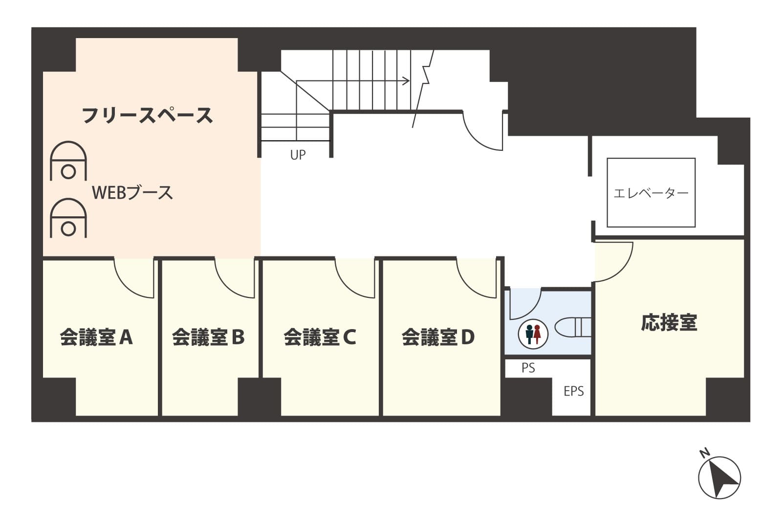 新橋赤レンガ通りフロア図面B1階